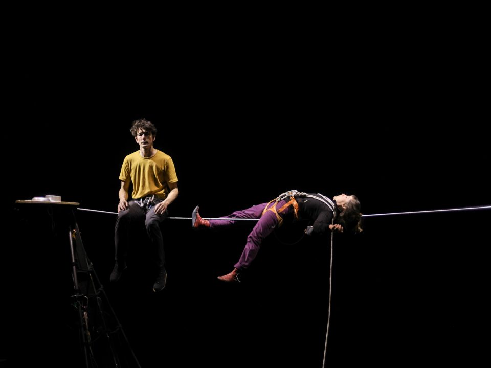 Artistes de cirque contemporain en équilibre lors du Festival Tous Dehors